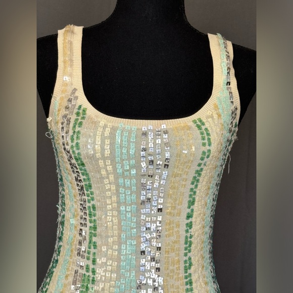 Vintage Bebe sequin tank top - Picture 3 of 8
